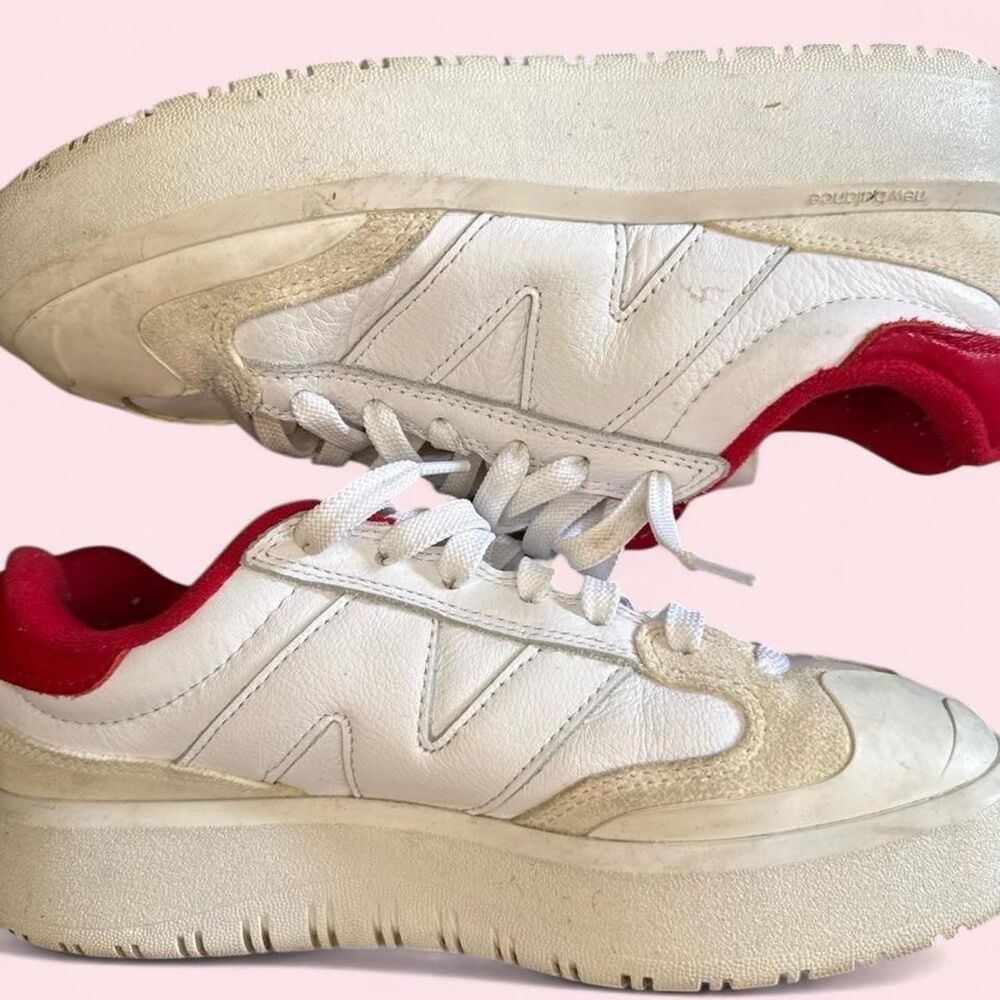 New-balance Women's White and Red Trainers